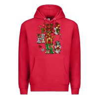 Cardinal christmas ho ho ho gnomes Premium Hoodie - BarkalooDesign