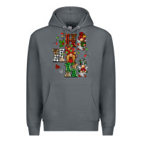 Rock christmas ho ho ho gnomes Premium Hoodie - BarkalooDesign