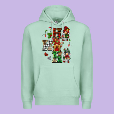 Christmas Ho Ho Ho Gnomes Premium Hoodie Designed By Barkaloodesign
