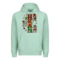 Seafoam christmas ho ho ho gnomes Premium Hoodie - BarkalooDesign