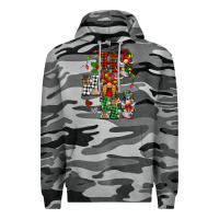 Slate Camo christmas ho ho ho gnomes Premium Hoodie - BarkalooDesign