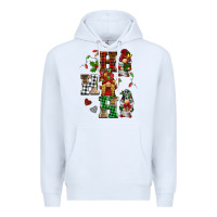 White christmas ho ho ho gnomes Premium Hoodie - BarkalooDesign