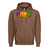 Chestnut halloween pumpkins thankful Zipper Hoodie - Jasminsmagicworld