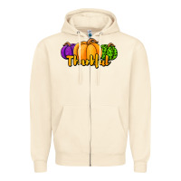 Sandshell halloween pumpkins thankful Zipper Hoodie - Jasminsmagicworld