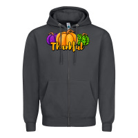 Smoke halloween pumpkins thankful Zipper Hoodie - Jasminsmagicworld