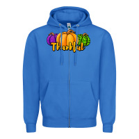 True Royal halloween pumpkins thankful Zipper Hoodie - Jasminsmagicworld