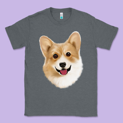 Corgi Classic Tee Designed By Jasminsmagicworld