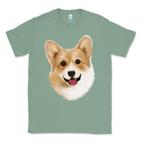 Sage Corgi Classic Tee - Jasminsmagicworld