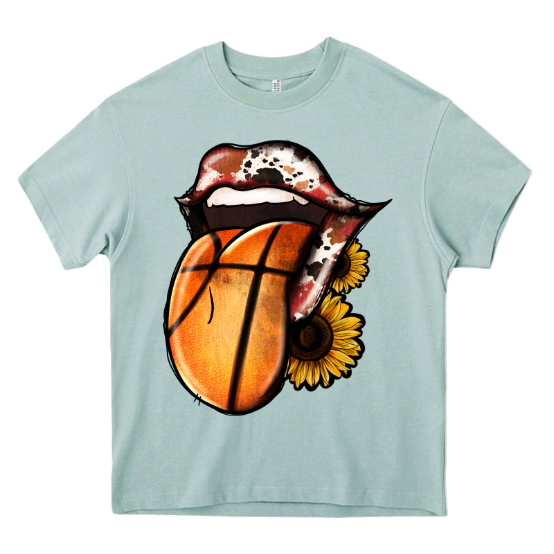 Basketball Tongue Heavy Core Tee by Jasminsmagicworld | Teevron
