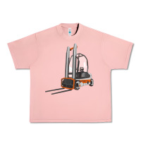 Salmon Forklift Urban Heavy Tee - LillyAllenDesigns