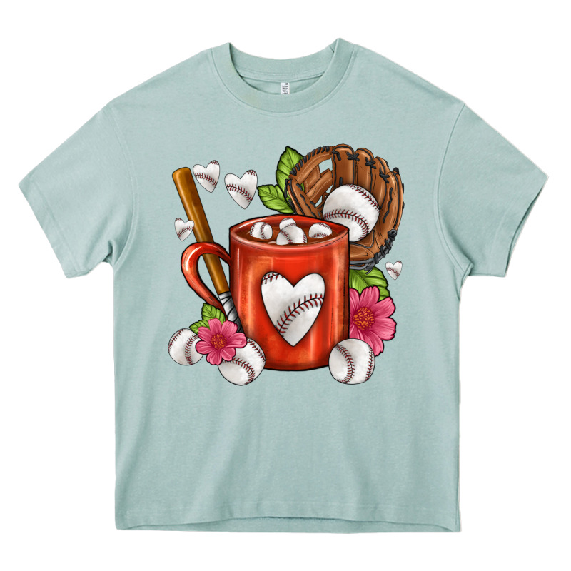 Baseball Coffee Cup Heavy Core Tee by FaDigitalArtStudio | Teevron