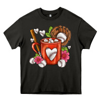 Asphalt Baseball Coffee cup Heavy Core Tee - FaDigitalArtStudio