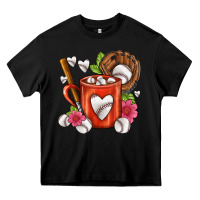 Black Baseball Coffee cup Heavy Core Tee - FaDigitalArtStudio