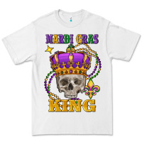 White skull mardi gras king Premium Tee - FaDigitalArtStudio