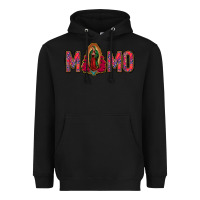 Black Lady Of Guadalupe Momo Heavyweight Hoodie - Jasminsmagicworld
