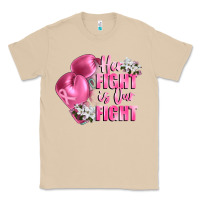 Mushroom her fight is our fight Breast cancer awareness Classic Tee - FaDigitalArtStudio