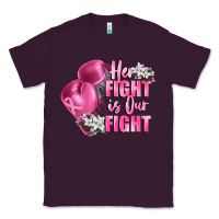 Plum her fight is our fight Breast cancer awareness Classic Tee - FaDigitalArtStudio