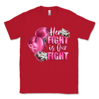 Red her fight is our fight Breast cancer awareness Classic Tee - FaDigitalArtStudio