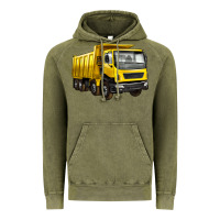 Vintage Olive dump truck Vintage Hoodie - Artiststas