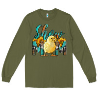 Army Green Western Show Mom Baby Chick Long Sleeve Tee - LillyAllenDesigns