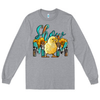 Heather Grey Western Show Mom Baby Chick Long Sleeve Tee - LillyAllenDesigns