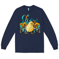 Navy Western Show Mom Baby Chick Long Sleeve Tee - LillyAllenDesigns