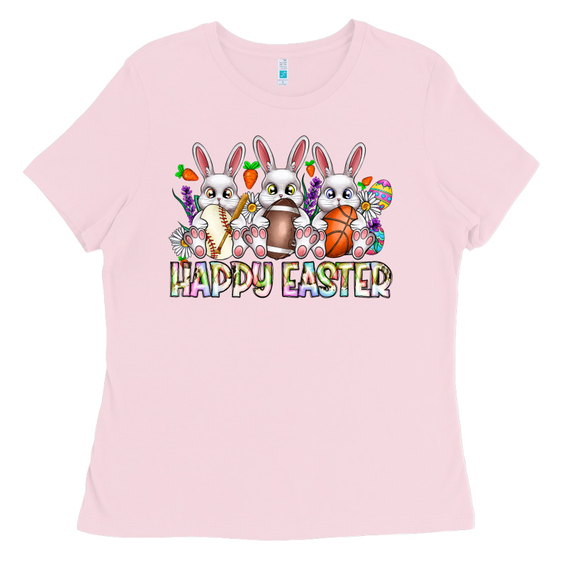 Happy Easter Spot Rabbit Ladies Tee by CowhideDigitalArt | Teevron