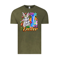 Vintage Olive MY easter Vintage Tee - CowhideDigitalArt