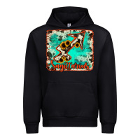 Black Sagittarius turquoise cowhide Urban Hoodie - RanaPortraitStore