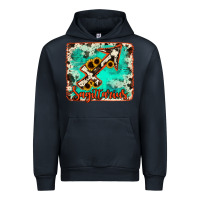 Navy Sagittarius turquoise cowhide Urban Hoodie - RanaPortraitStore