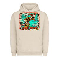 Pigment French Oak Sagittarius turquoise cowhide Urban Hoodie - RanaPortraitStore