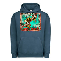 Pigment Midnight Navy Sagittarius turquoise cowhide Urban Hoodie - RanaPortraitStore