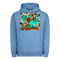 Pigment Pebble Blue Sagittarius turquoise cowhide Urban Hoodie - RanaPortraitStore