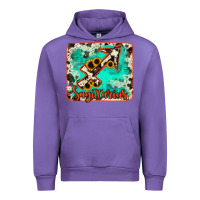 Tulip Sagittarius turquoise cowhide Urban Hoodie - RanaPortraitStore