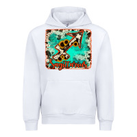 White Sagittarius turquoise cowhide Urban Hoodie - RanaPortraitStore