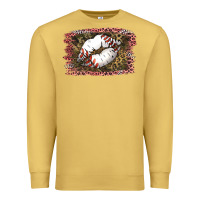Antique Gold Baseball Lips Premium Sweatshirt - Jasminsmagicworld