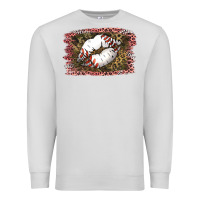 Dove Grey Baseball Lips Premium Sweatshirt - Jasminsmagicworld