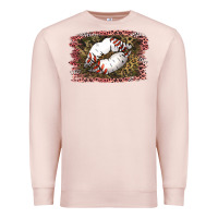 Pale Pink Baseball Lips Premium Sweatshirt - Jasminsmagicworld