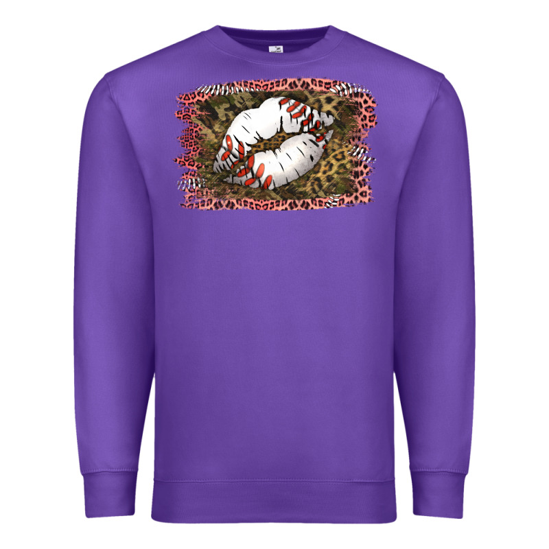 Baseball Lips Premium Sweatshirt by Jasminsmagicworld | Teevron