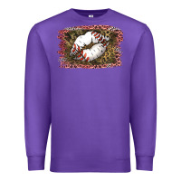 Purple Baseball Lips Premium Sweatshirt - Jasminsmagicworld