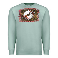 Seafoam Baseball Lips Premium Sweatshirt - Jasminsmagicworld