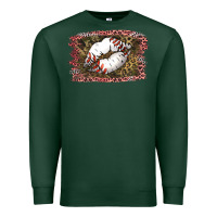 Sports Green Baseball Lips Premium Sweatshirt - Jasminsmagicworld