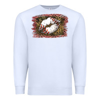 White Baseball Lips Premium Sweatshirt - Jasminsmagicworld