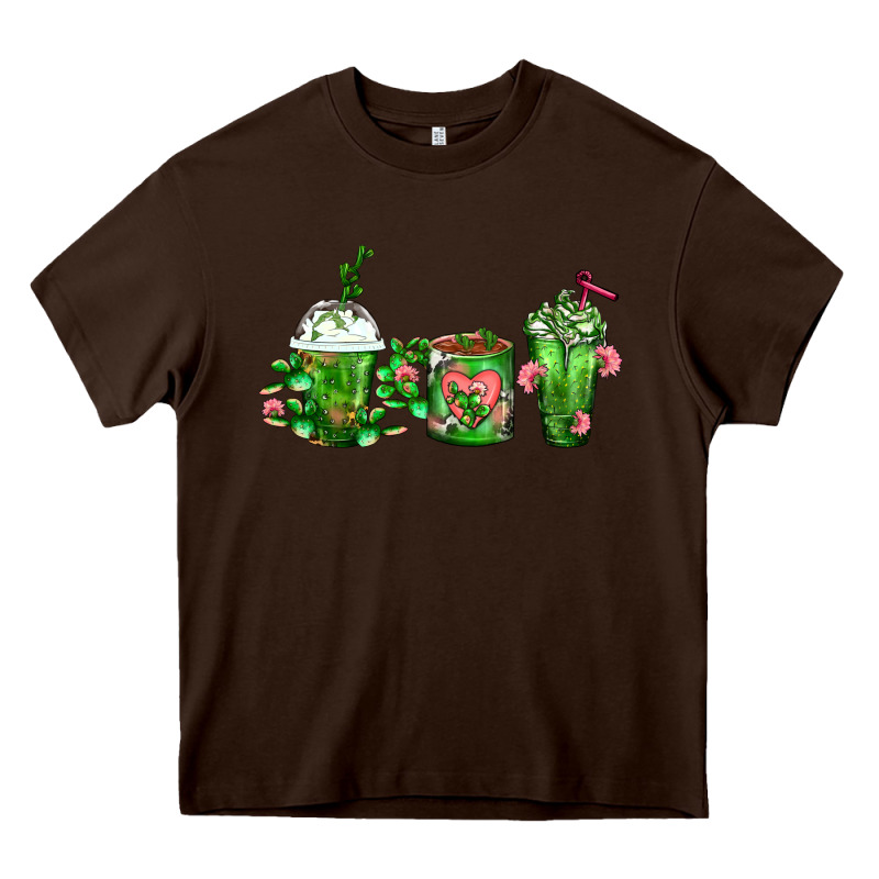 Cactus Lover Cactus Coffee Cups Heavy Core Tee by FaDigitalArtStudio | Teevron