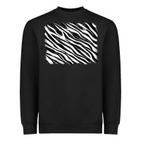 Black zebra background Heavyweight Sweatshirt - RanaPortraitStore