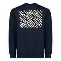 Navy zebra background Heavyweight Sweatshirt - RanaPortraitStore