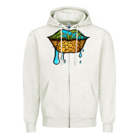 Oatmeal Heather summer vibes pineapple lips Zipper Hoodie - Jasminsmagicworld