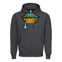 Smoke summer vibes pineapple lips Zipper Hoodie - Jasminsmagicworld