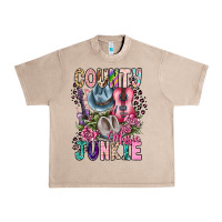 French Oak country music junkie Urban Heavy Tee - CowhideDigitalArt