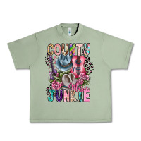 Oil Green country music junkie Urban Heavy Tee - CowhideDigitalArt
